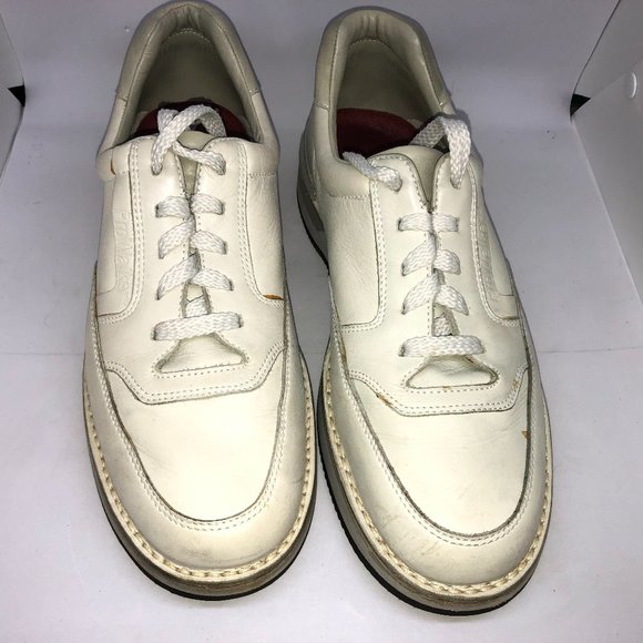 Rockport Shoes Rockport Prowalker Off White Leather Walking Shoes